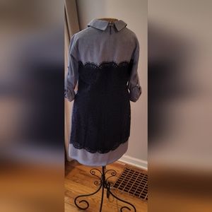 BCBGMAXAZARIA Shirt dress with lace